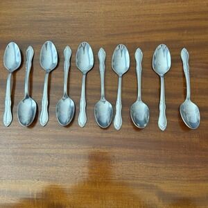Oneida HOMESTEAD Teaspoons Simeon & George H Rogers Stainless Flatware  10 Piece
